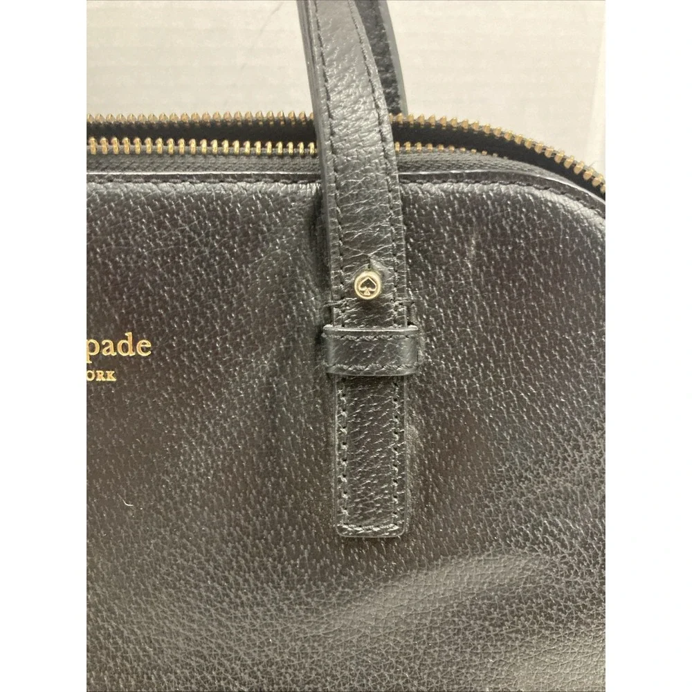 Kate Spade New York Sadie Black Dome Crossbody Satchel Bag‎ Black W/Strap
